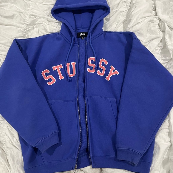 Stussy Tops - STUSSY Faded Graphic Zip Hoodie
